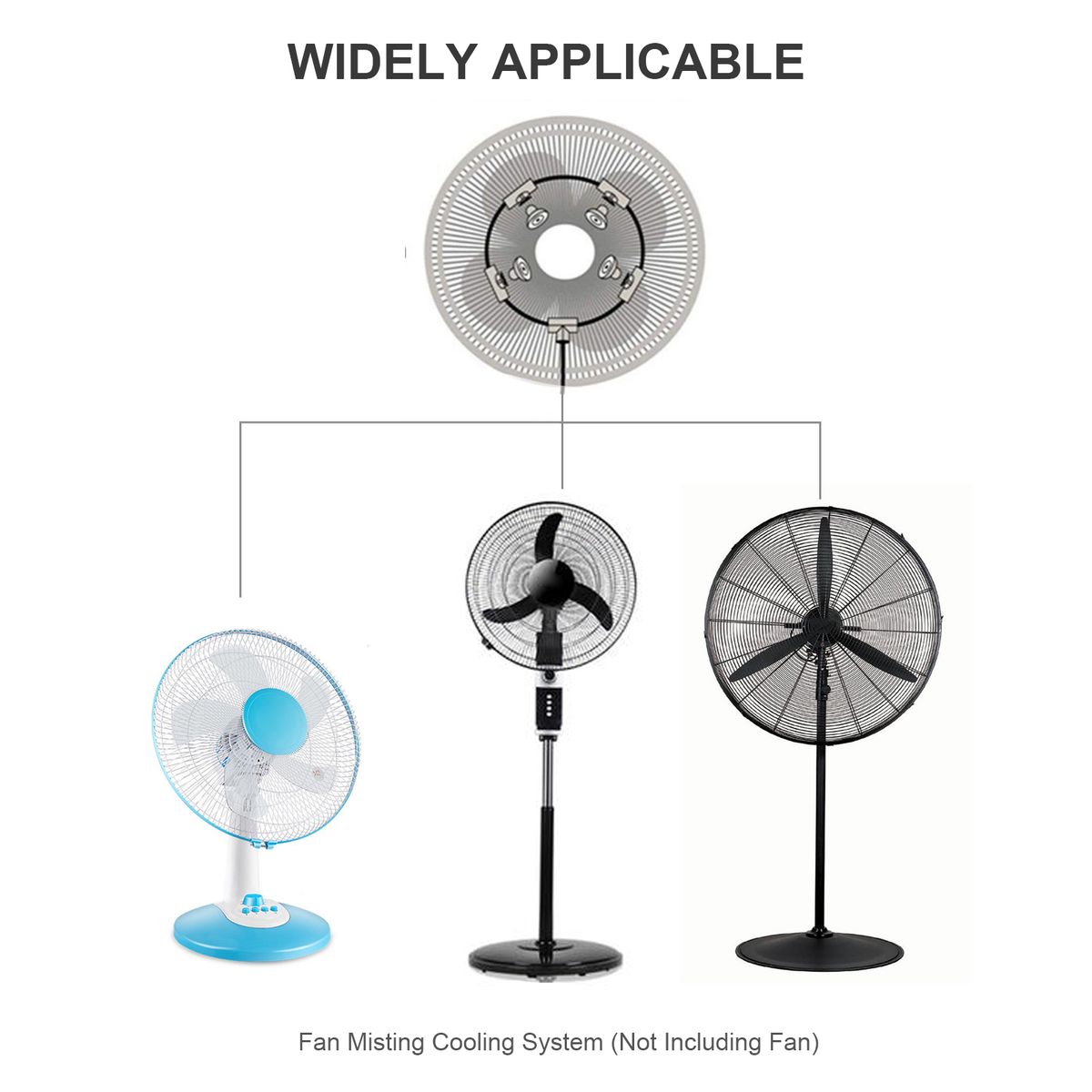 Outdoor Misting Fan Kit For Water Misting Cooling System