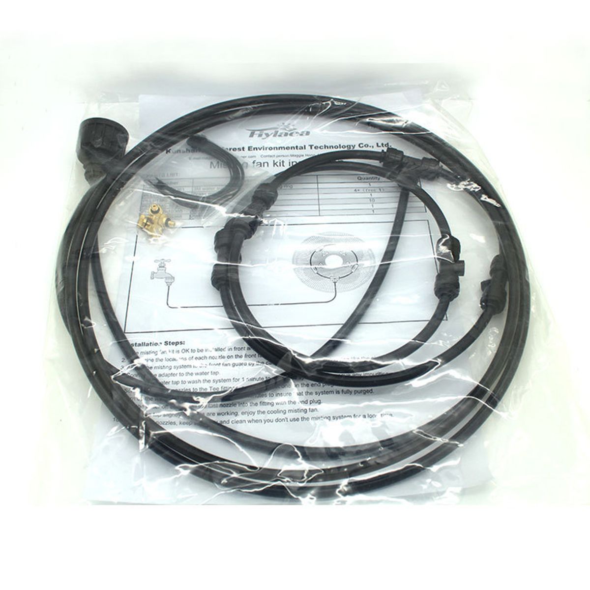 Outdoor Misting Fan Kit For Water Misting Cooling System