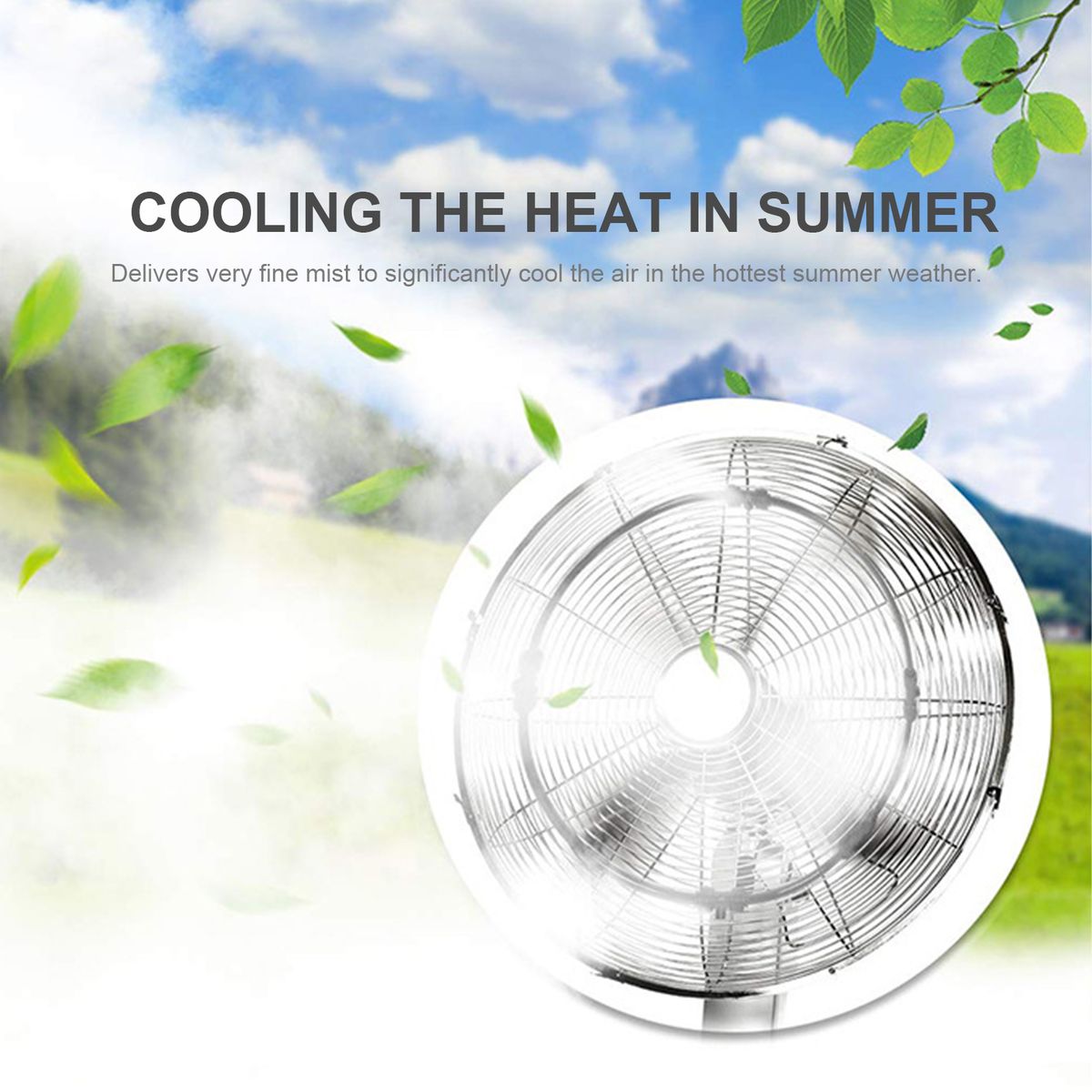 Outdoor Misting Fan Kit For Water Misting Cooling System