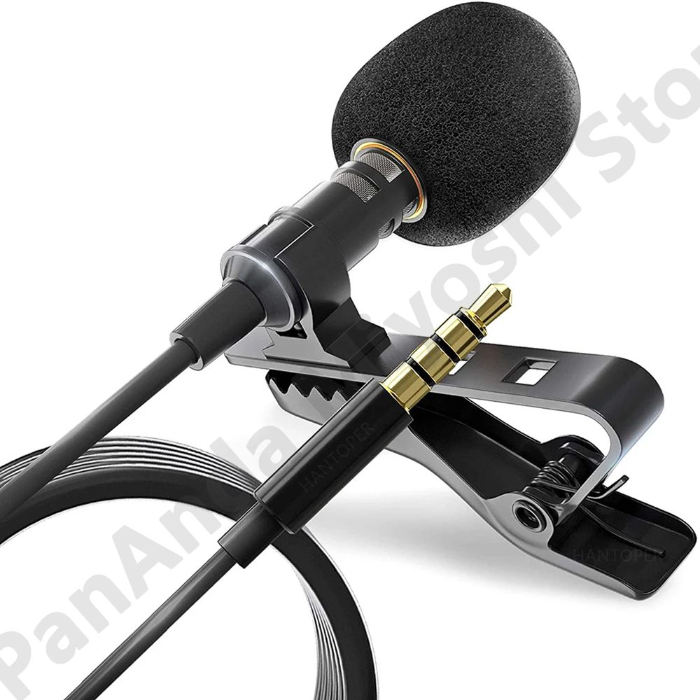 Mini Portable Metal Clip Clip-on Lapel Mic Wired Microphone