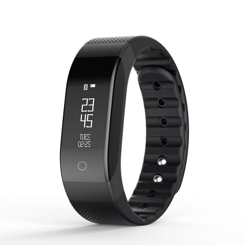 SMA Band1 Smart Heart Rate Waterproof Wristband Bracelet For Android IOS Black (black)