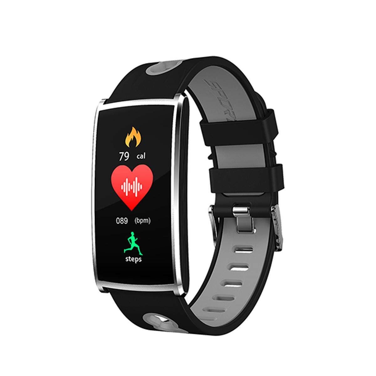 N68 Smart Sport Bracelet Watch Heart Rate Fitness Tracker Sliver&grey