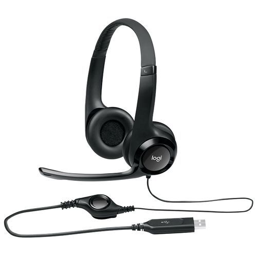 H390 USB Headset With Clear Chat & Noise-Canceling Microphone