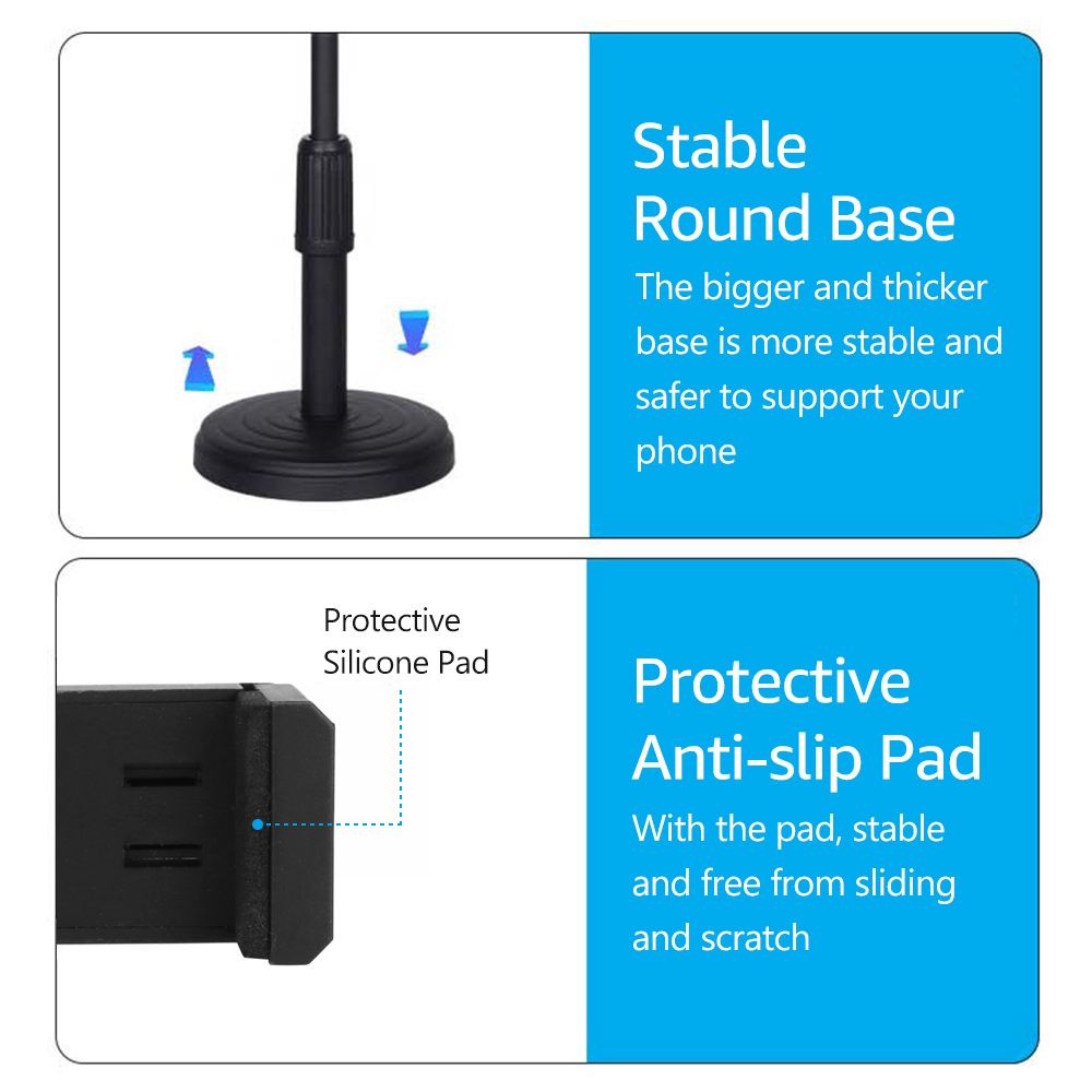 Desktop Cell Phone Stand Holder Clamp Tablet Stand