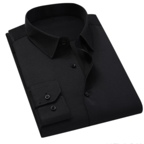 5pcs Pure Corporate Longsleeve Shirts- Black Navy Blue Pink White Sky Blue