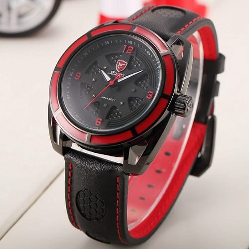 Wheel Pattern Wrist Watch - Sh472