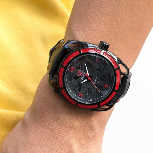 Wheel Pattern Wrist Watch - Sh472