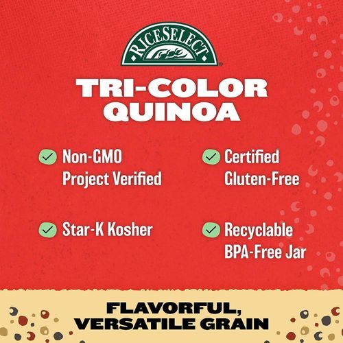 Tri Color Quinoa,Whole Grain,Non-GMO,Vegan, 22oz 624g
