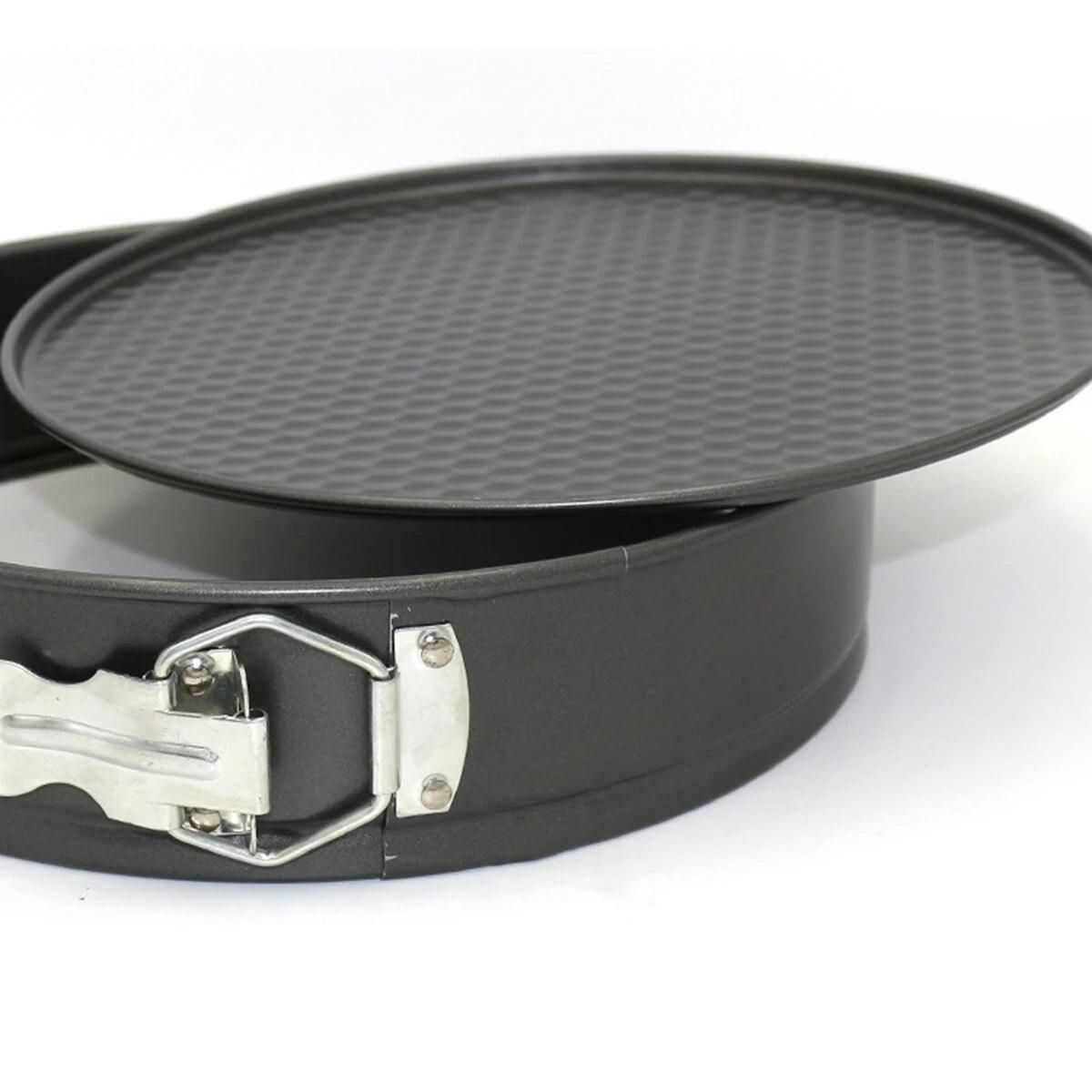 3pcs Springform Heart Shape Pan Set Non-Stick Bakeware Kitchen Cake Mode Baking Pan with Removable Bottom Decorating Tools