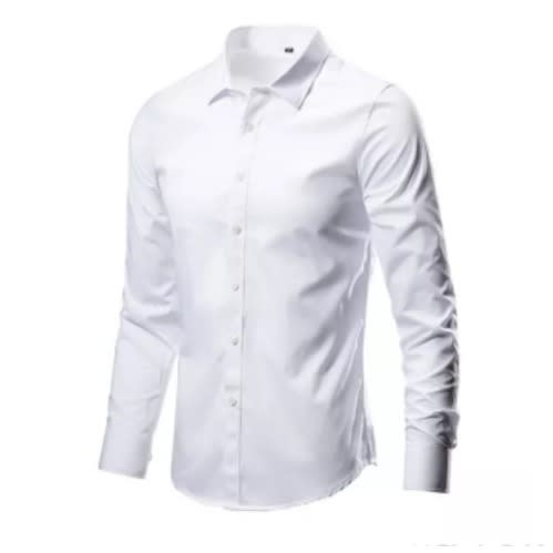 4pcs Regular Cotton Longsleeve Shirt- Black/ Navy Blue /White Sky/ Blue