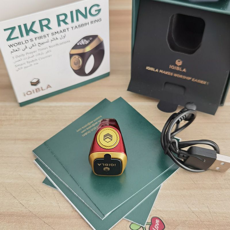 Zikr Ring Iqibla Smart Ring For Muslim Prayers Including A Reminder Of The Five Daily Prayers Iqibla Smart Tasbih Zikr Ring