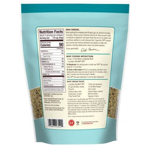 TVP (Textured Vegetable Protein) 12 Oz 340G X 4