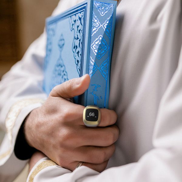 Umeox Hot Sale Muslim Zikr Ring Digital Tasbeeh Counter Instead Prayer Beads Matching Prayer Mat