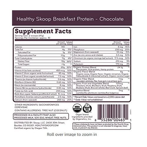 Organic Breakfast Medical Protein W Probiotics & 410g