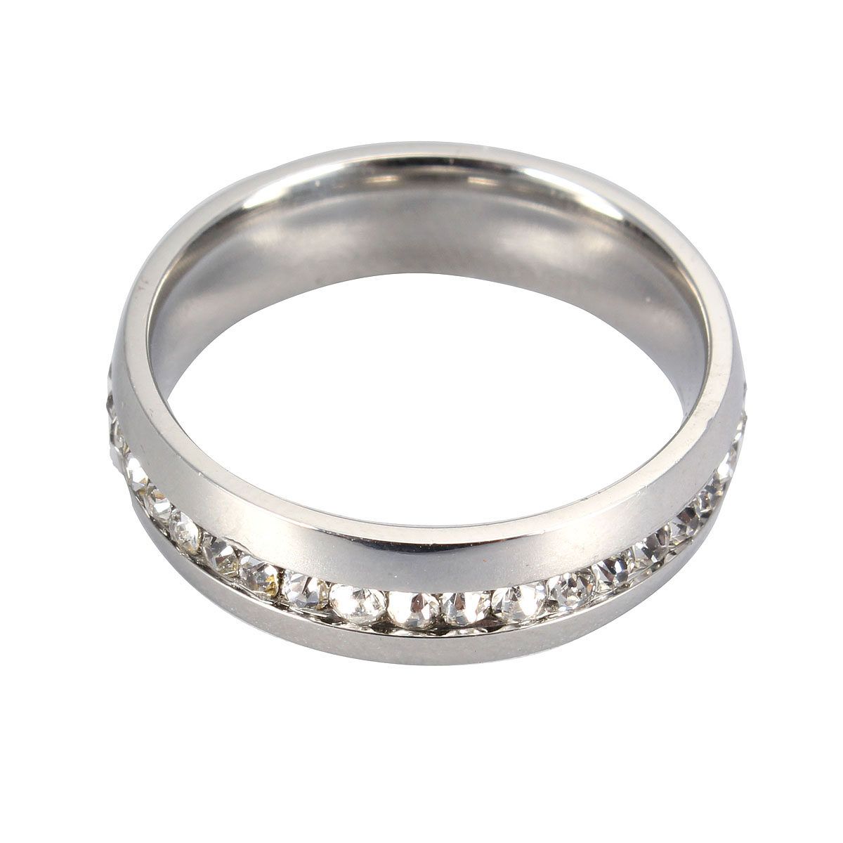 Luxury Men/Women Stainless Steel Wedding Ring Titanium Engagement Size 6-15 Gift Size 12 NEW Twelve