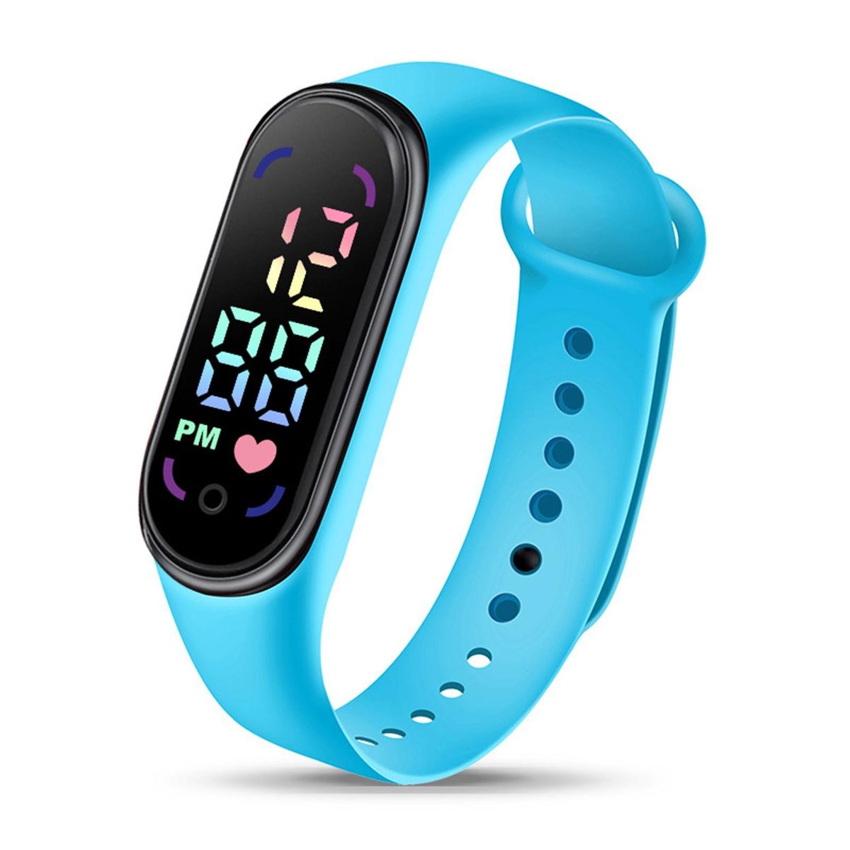Student Children Electronic Watch Fashion-Sky Blue