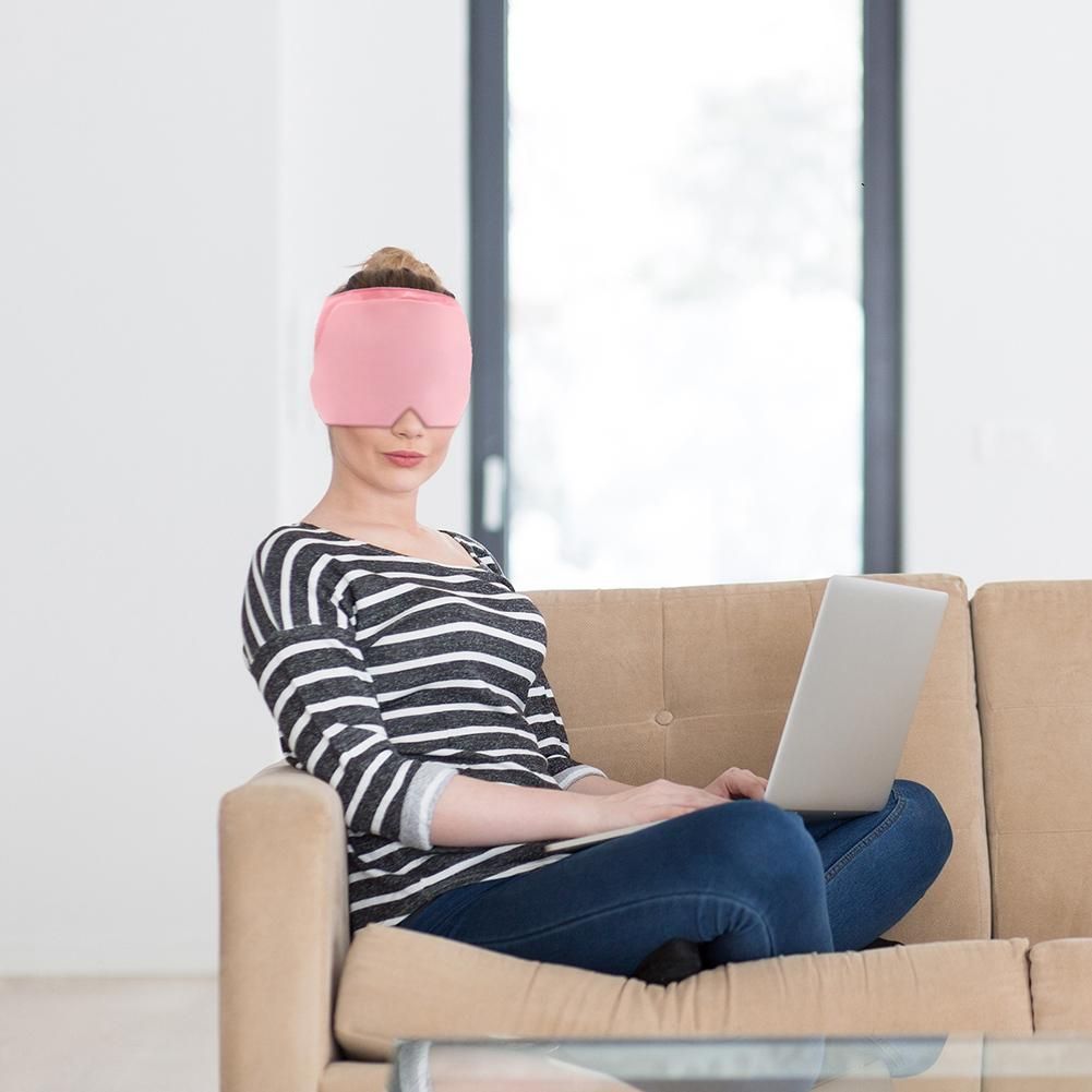 Headache and Migraine Relief Cap Head Wrap Ice Pack with