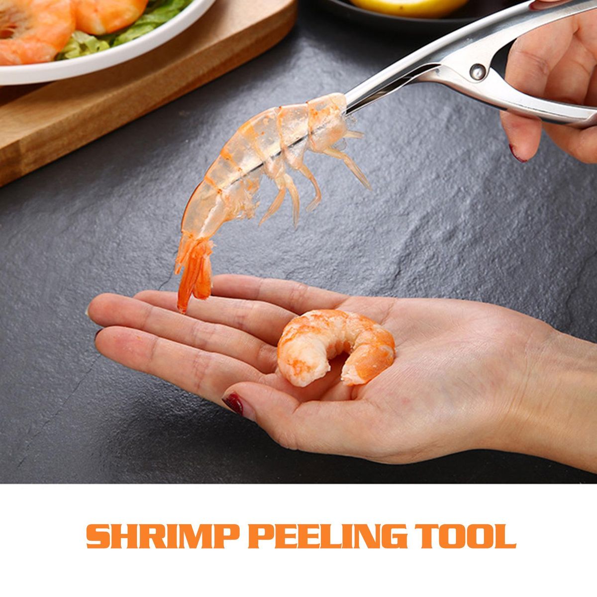 Shrimp Peeler Shrimp Cleaner Stainless Steel Prawn Peeler Prawn Outer Shell Devein Kitchen Tools