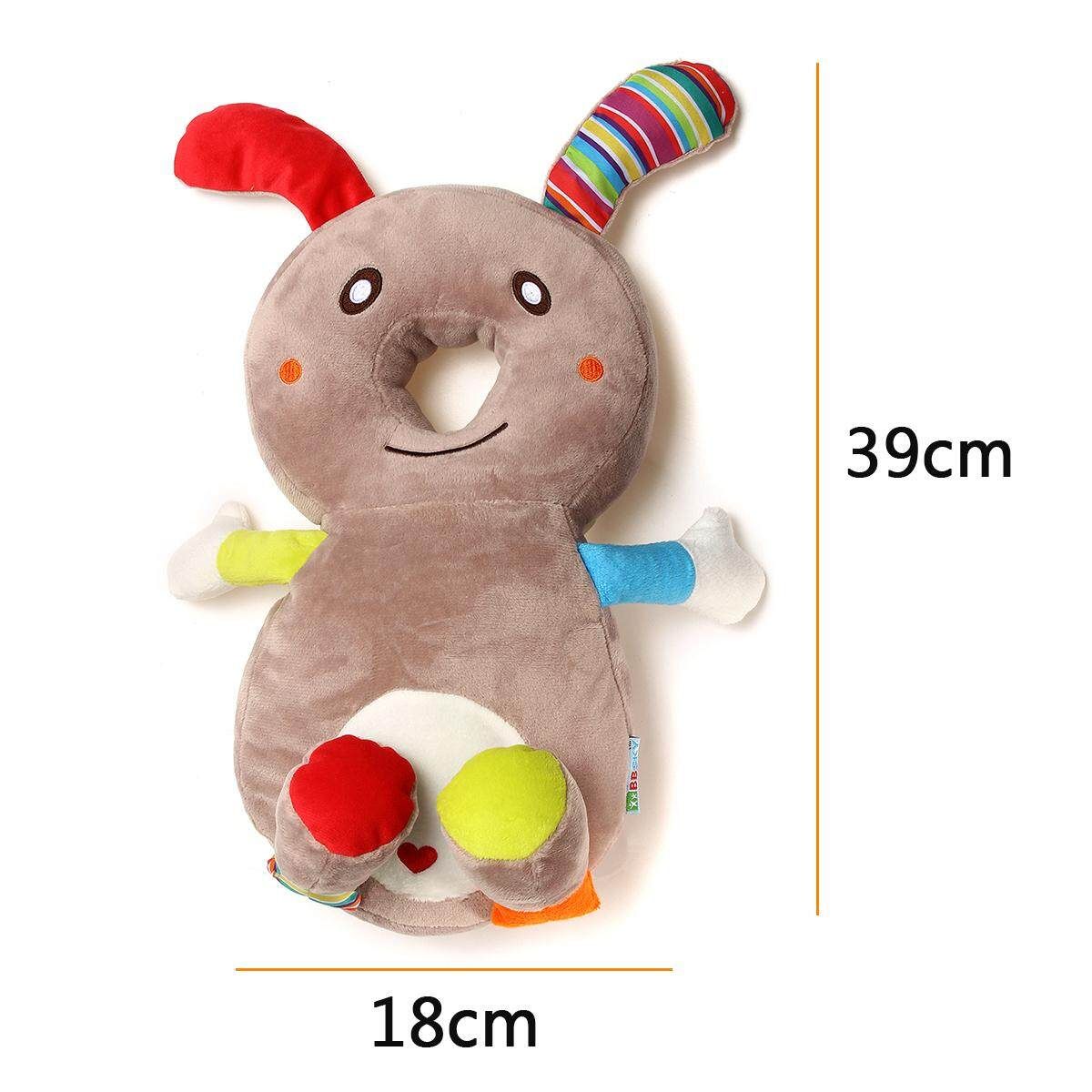 Baby Toddler Kids Head Cushion Protection Pillow Safety Pad For Crawling Walking Brown