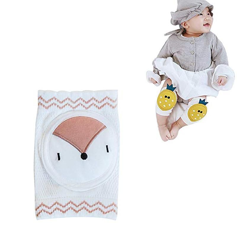 Cute Baby Knee Protectors for Crawling Unisex Baby Crawling Anti-Slip Knee Toddlers Kneepads Safety Protective Cover Dark Coffee
