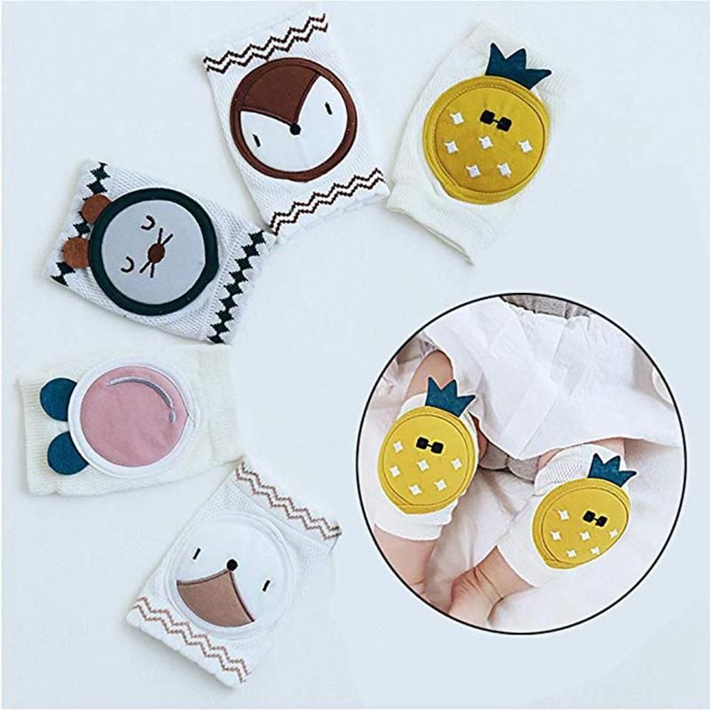 Cute Baby Knee Protectors for Crawling Unisex Baby Crawling Anti-Slip Knee Toddlers Kneepads Safety Protective Cover Dark Coffee