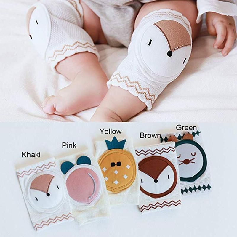 Cute Baby Knee Protectors for Crawling Unisex Baby Crawling Anti-Slip Knee Toddlers Kneepads Safety Protective Cover Dark Coffee