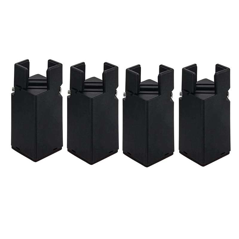 Furniture Risers with Adjustable Screw ClampTable Risers Chair Risers Bed Risers 4 InchFit SquareRound Chair Leg