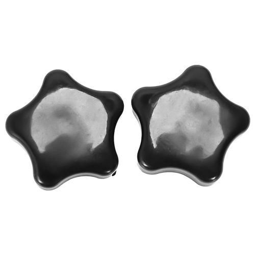Black Gold Plastic M8 8mm Thread Stars Shape Head