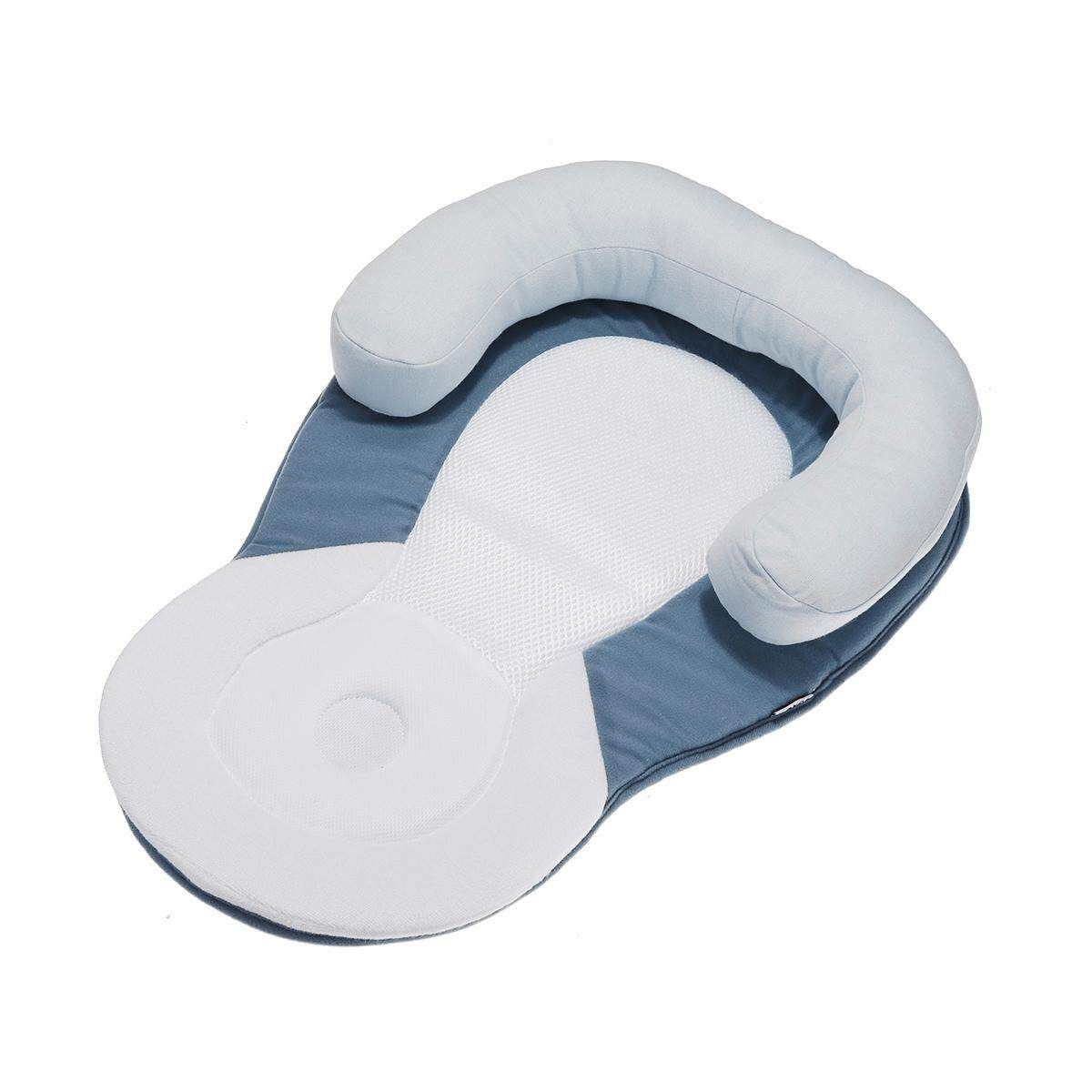 Infant Baby Newborn Pillow Cushion Prevent Flat Head Sleep Nest Anti Roll Suppor Blue (blue)