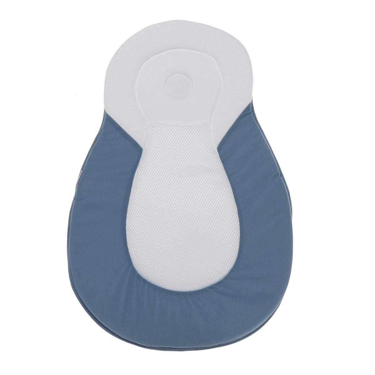 Infant Baby Newborn Pillow Cushion Prevent Flat Head Sleep Nest Anti Roll Suppor Blue (blue)