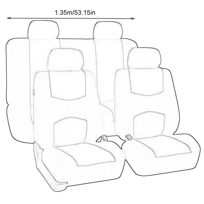 Universal Car Seat Cover Fits Most Brand Of Protector-red-