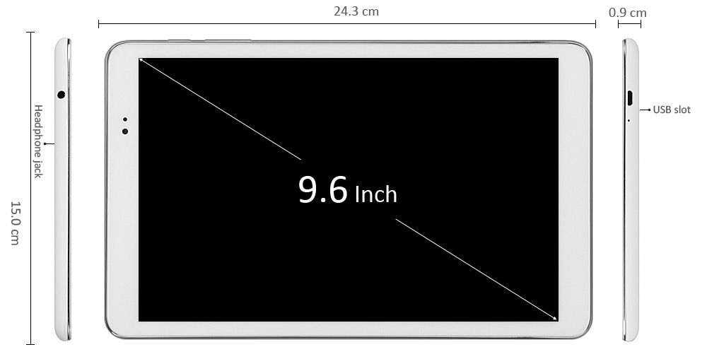 (HUAWEI) HONOR Tablet T1 - A22L 4G  PC 2+16GB