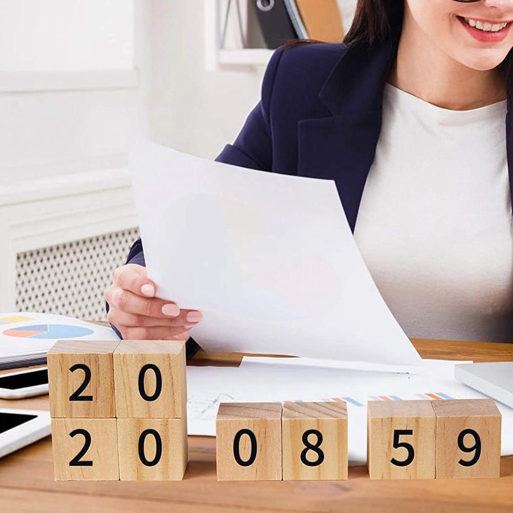 50Pcs Square Blank Wood Blocks for Puzzle Making, Crafts,