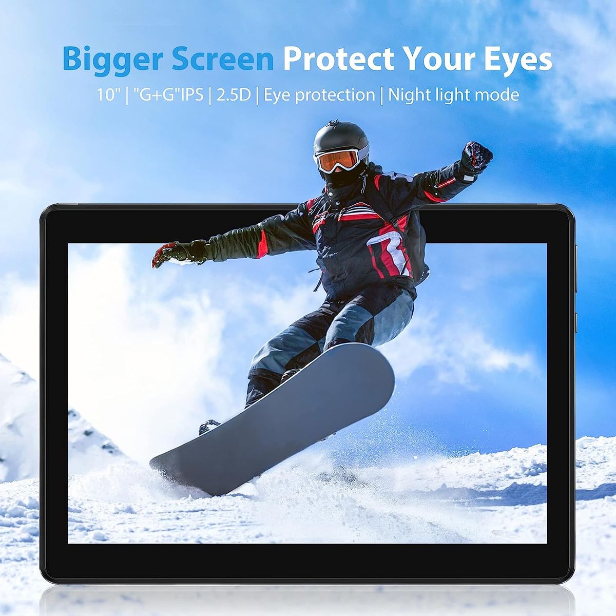 ​MatrixPad Ultra Slim Android 11.0 Tablet 6GB + 128GB 10.1" 5G WiFi Octa Core GPS Leather Case + Tempered Glass