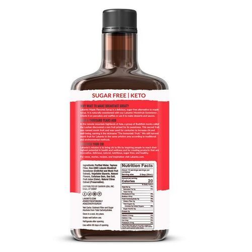 Maple Syrup 384 Ml Sugar Free