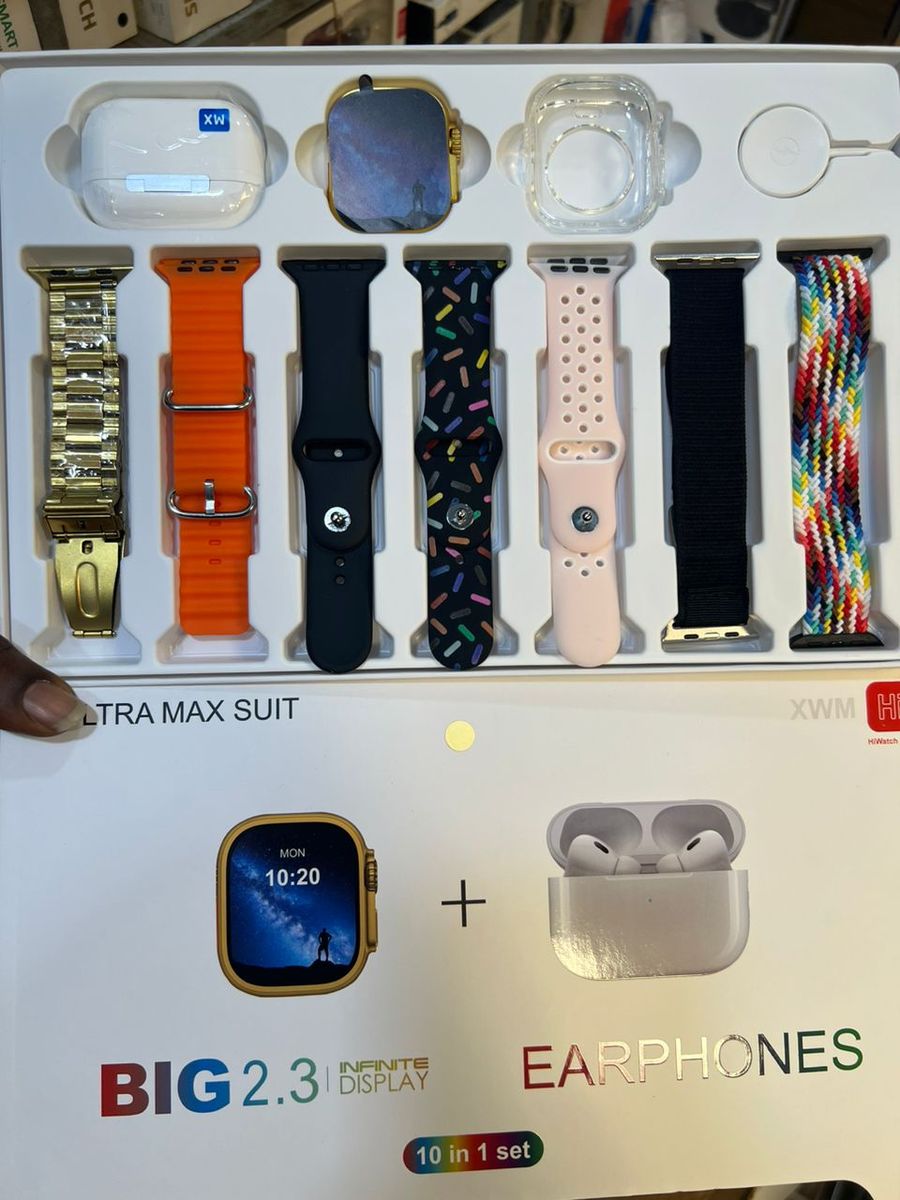 Ultra 8 Smart Watch With 10 In1 High Quality Straps