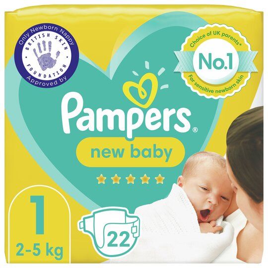 New Baby Diapers Size 1 22 Nappies