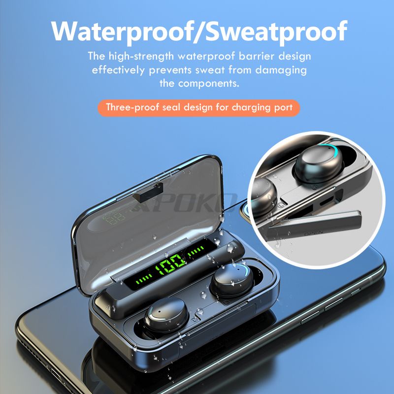 TWS Bluetooth Earphones Sports Wireless Headphones With Mic