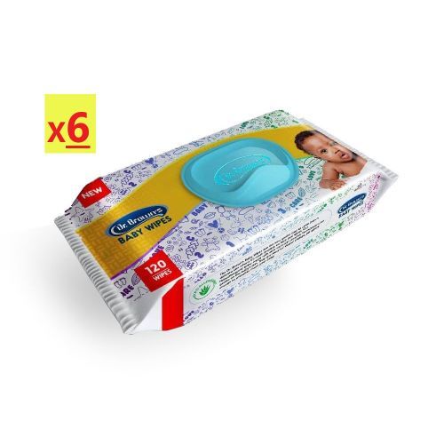 Baby Wipes (120 Count X 6 Packs) 720 Wipes!
