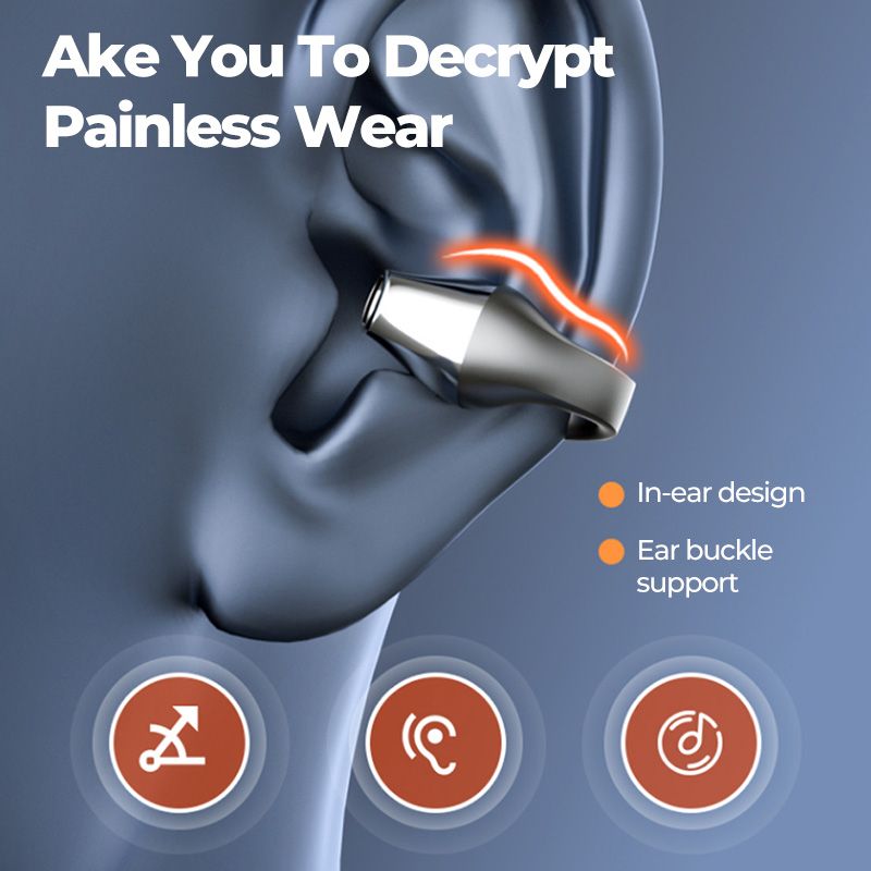 Bone Conduction Wireless Bluetooth Earphone Sports Headset