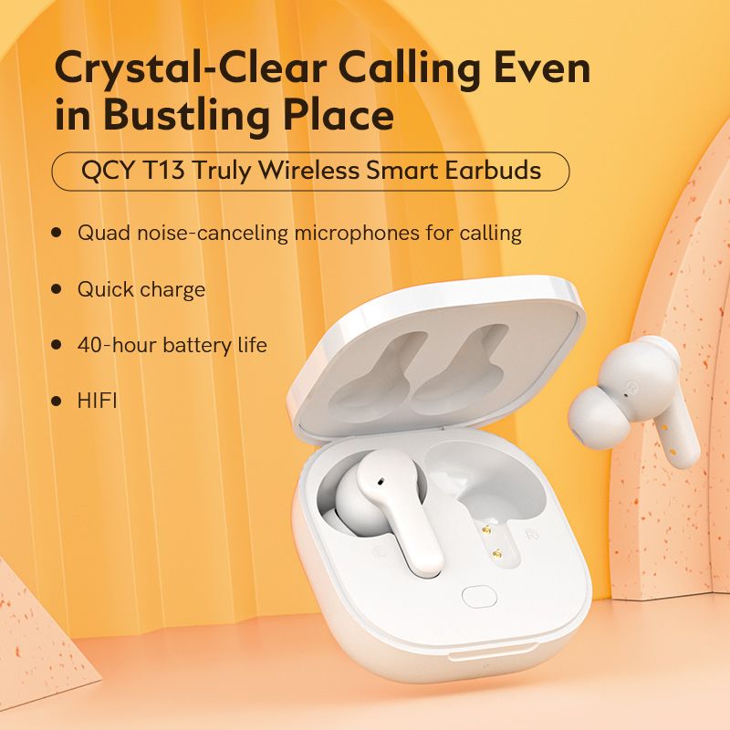 T13 Bluetooth Earphone V5.1 True Wireless 4-Mic & ENC