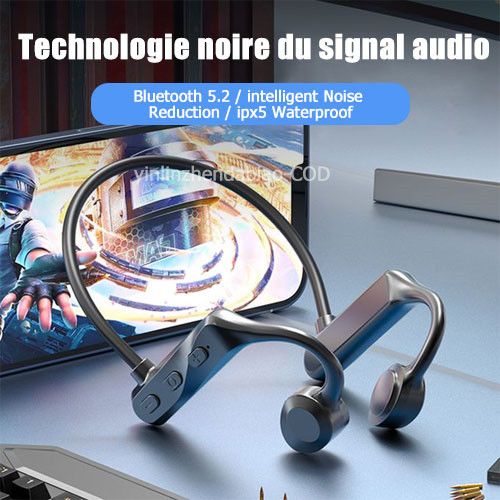 IPX5 Waterproof Sports 9D Stereo Wireless Bluetooth Bone Conduction Headset
