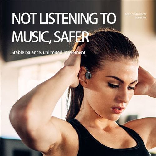 IPX5 Waterproof Sports 9D Stereo Wireless Bluetooth Bone Conduction Headset