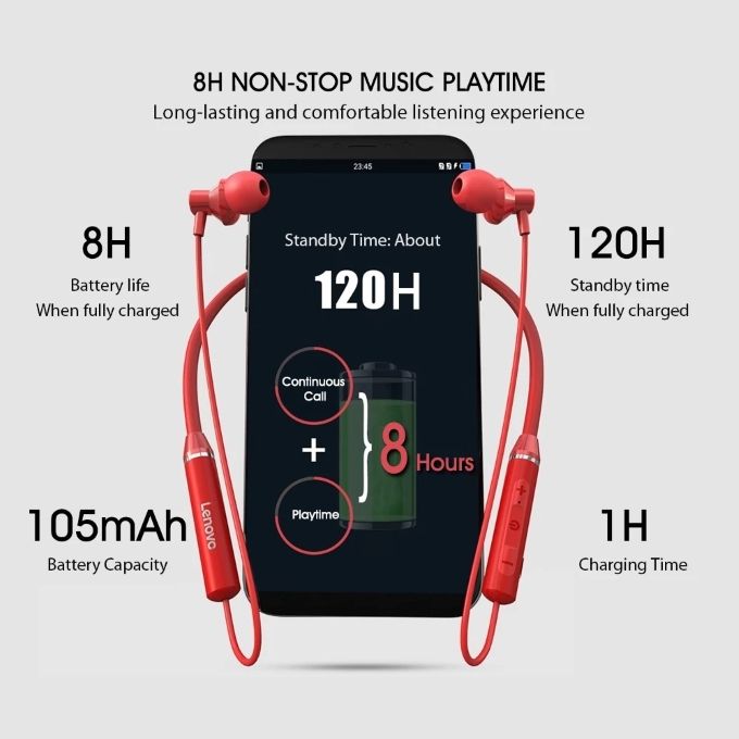 HE05 Neck Hanging Bluetooth 5.0 Headphones Wireless Headset