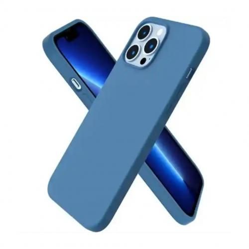 New IPhone X, 11 12 13 14 Pro Max 12 13 Mini Xs Xr Xs Max Silicone Back Case - Blue