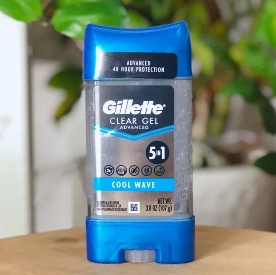 Men Antiperspirant Deodorant Clear Gel, 107g Cool Wave