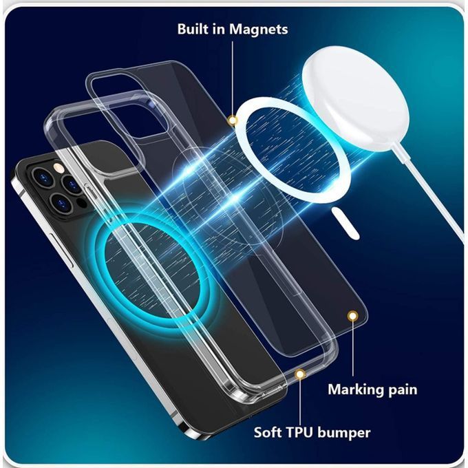 Iphone X, XS, XS MAX, XR,11,12,13,14 Pro And Pro Max Series Magsafe UltraSlim Hard Back Protective Case
