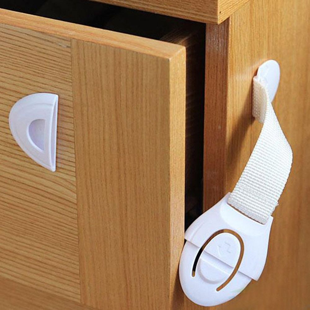 1pc Plastic Safety Locks Protection Children Kids From Drawer Door Cabinet Cupboard Lock Baby Safety Lock Products Accessories