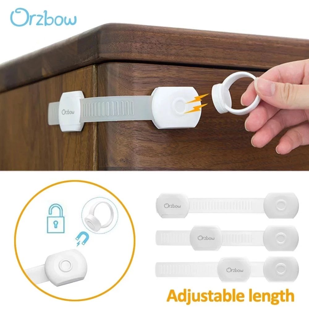 Orzbow Baby Safety Lock For Home Protection From Children Lockers Magnetic Cabinet Door Drawer Refrigerator Security Locks Kids