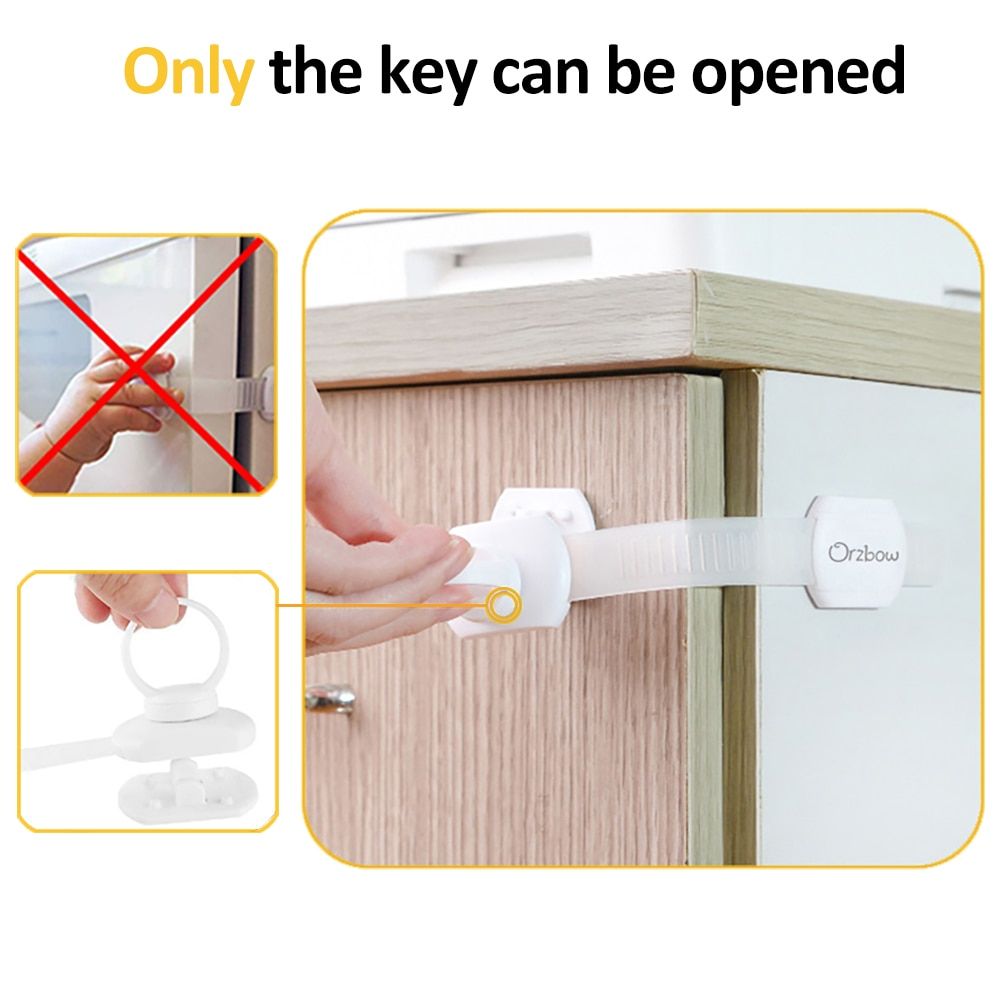 Orzbow Baby Safety Lock For Home Protection From Children Lockers Magnetic Cabinet Door Drawer Refrigerator Security Locks Kids